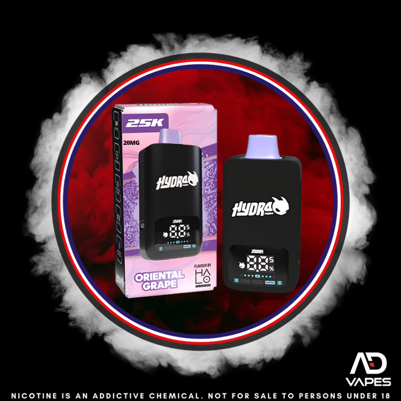 Hydra Pro 25K 20mg Kit Oriental Grape Pod + Battery