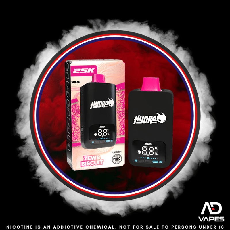 Hydra pro 25k 50mg kit zewb biscuit pod + battery