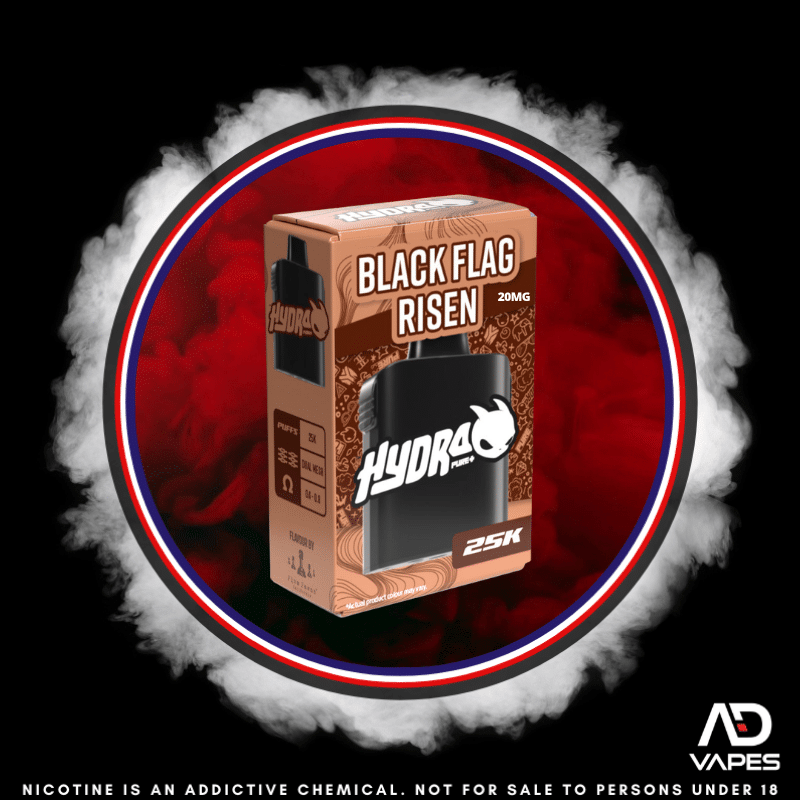 Hydra Pro 25K Replacement Pod Black Flag Risen 20mg