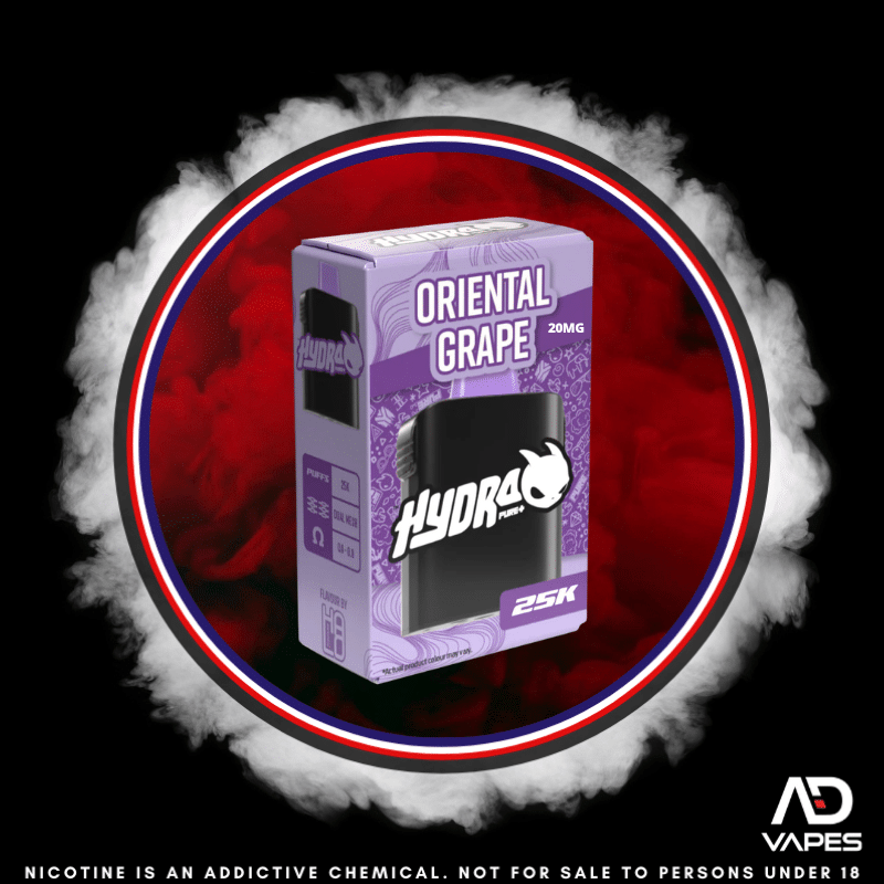Hydra pro 25k replacement pod oriental grape 20mg