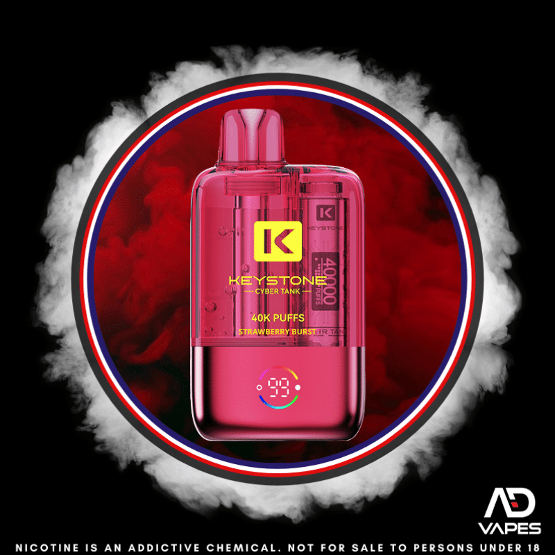 Keystone Cyber Tank 40K 50mg Strawberry Burst