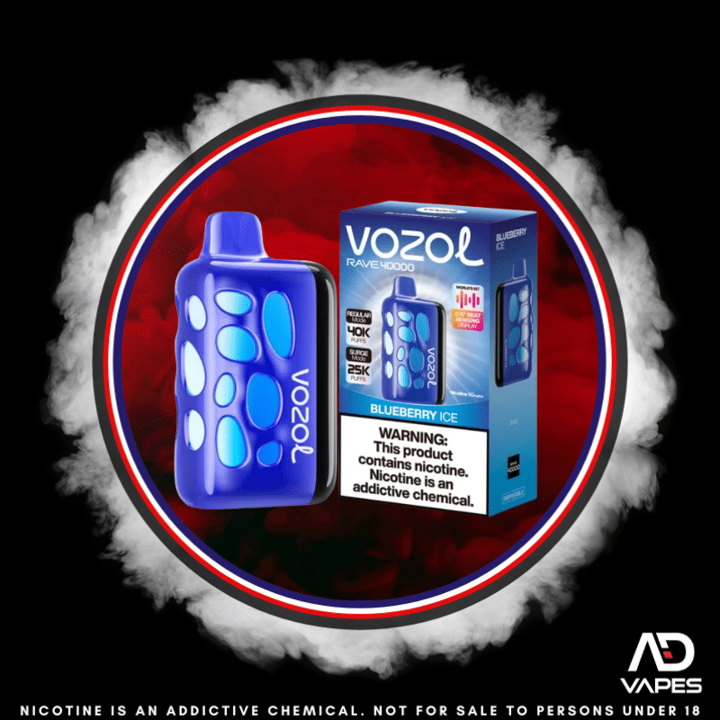 Vozol Rave 40K 50mg Blueberry Ice
