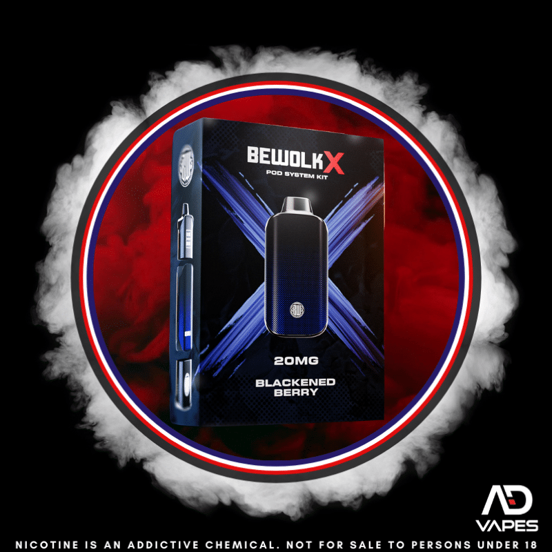 Bewolk X Pod KIT - 12K 20mg Blackened Berry