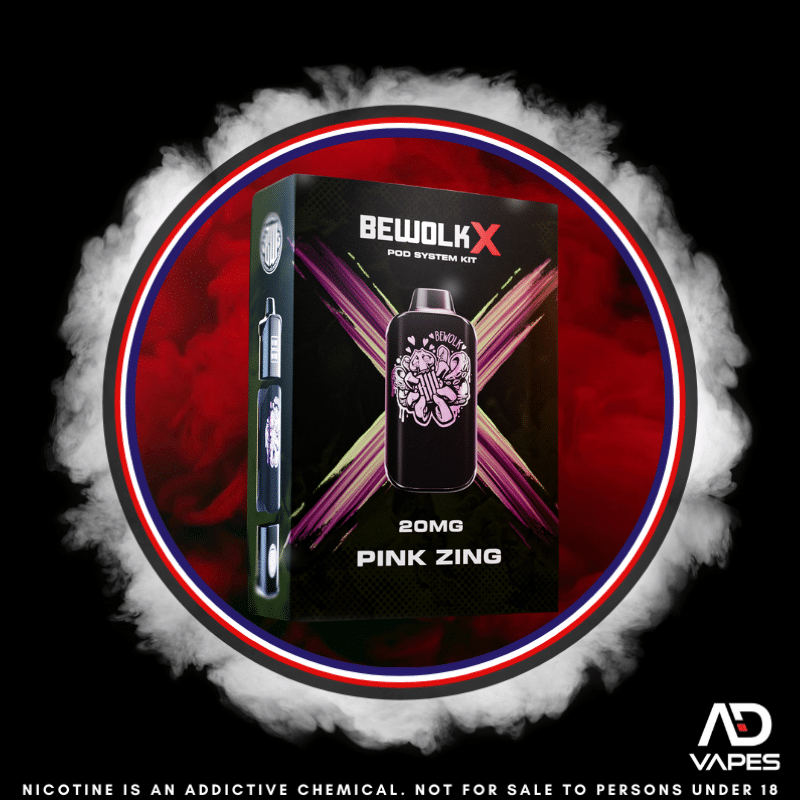 Bewolk X Pod KIT - 12K 20mg Pink Zing