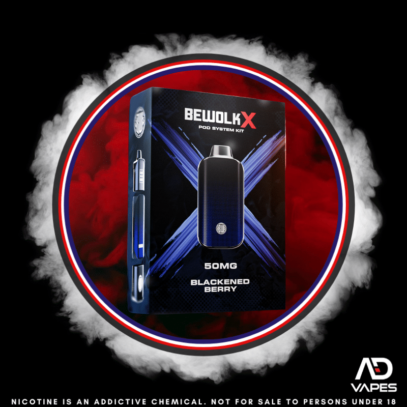 Bewolk X Pod KIT - 12K 50mg Blackened Berry
