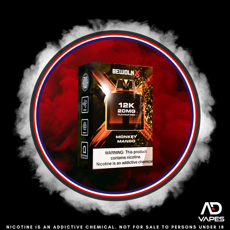 Bewolk X Pod - 12K 20mg Monkey Mango No Battery