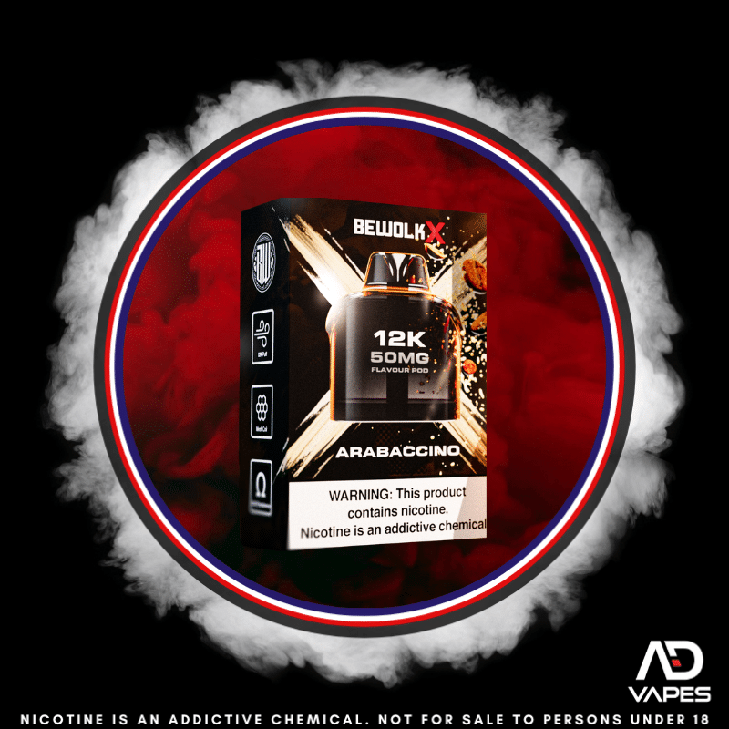 Bewolk X Pod - 12K 50mg Arabaccino No Battery