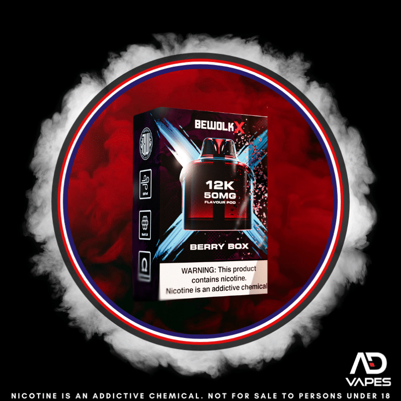 Bewolk X Pod - 12K 50mg Berry Box No Battery