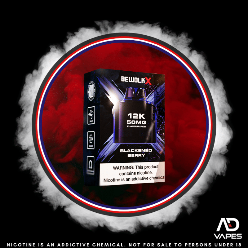 Bewolk X Pod - 12K 50mg Blackened Berry No Battery