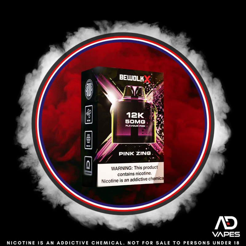 Bewolk X Pod - 12K 50mg Pink Zing No Battery