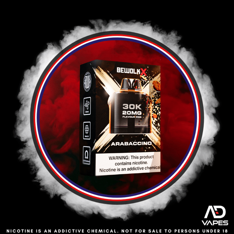 Bewolk X Pod - 30K 20mg Arabaccino No Battery