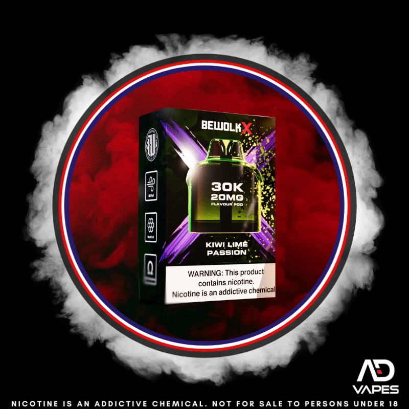 Bewolk X Pod - 30K 20mg Kiwi Lime Passion No Battery