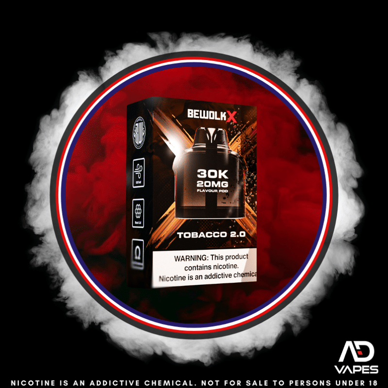Bewolk X Pod - 30K 20mg Tobacco 2.0 No Battery