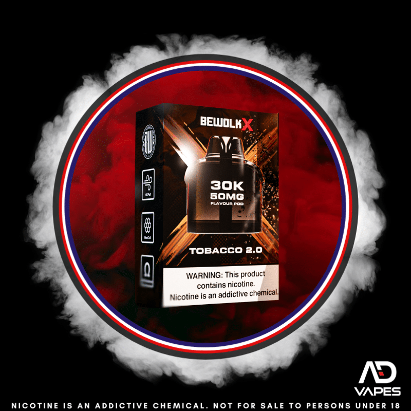 Bewolk X Pod - 30K 50mg Tobacco 2.0 No Battery