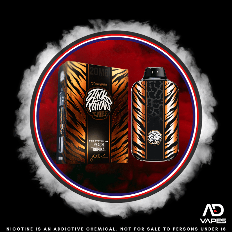 Bewolk x jack parow tjoef pod kit 12k 20mg peach tropikal
