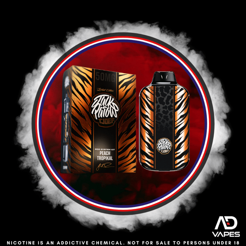 Bewolk x Jack Parow Tjoef Pod KIT - 12K 50mg Peach Tropikal