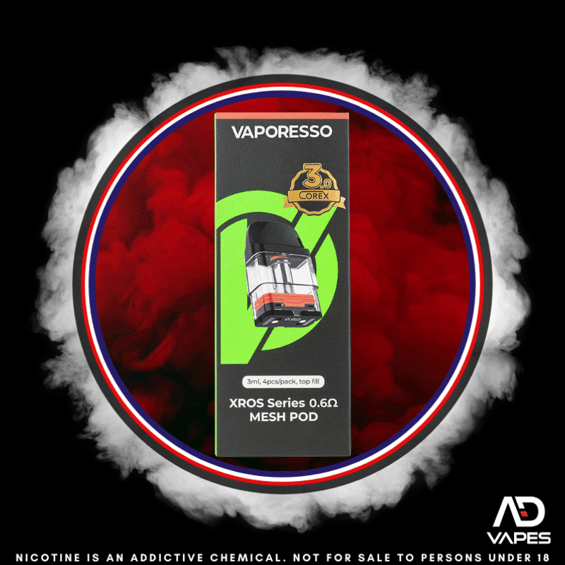 Vaporesso XROS Replacement Pod 0.6 Mesh 3ml 4 Pack