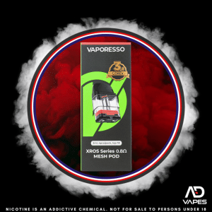 Vaporesso xros replacement pod 0. 8 mesh 3ml 4 pack